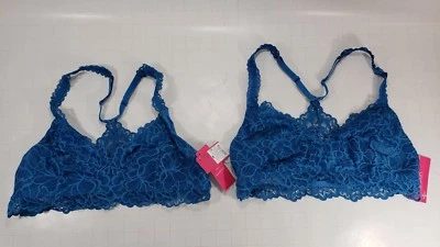 Xhilaration Racerback Bralette - Jazzy Turquoise Lace  - 2 Pack - Изображение 1 из 4