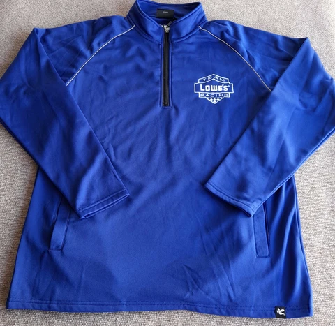 Team Lowes Racing Sweater Adult 2XL Jimmy Johnson #48 1/4 zip NASCAR Chase Men Cover