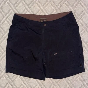 Royal Robbins black stretch hiking cargo shorts 6.5" inseam women's size 8 - Picture 1 of 8