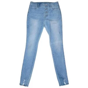 Old Navy Rockstar Super Skinny Jeggings Jeans Girls 18 Stretch Denim High-Rise - Picture 1 of 4