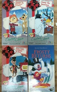 4 Good used RUDOLPH & FROSTY VHS Tapes - Picture 1 of 5