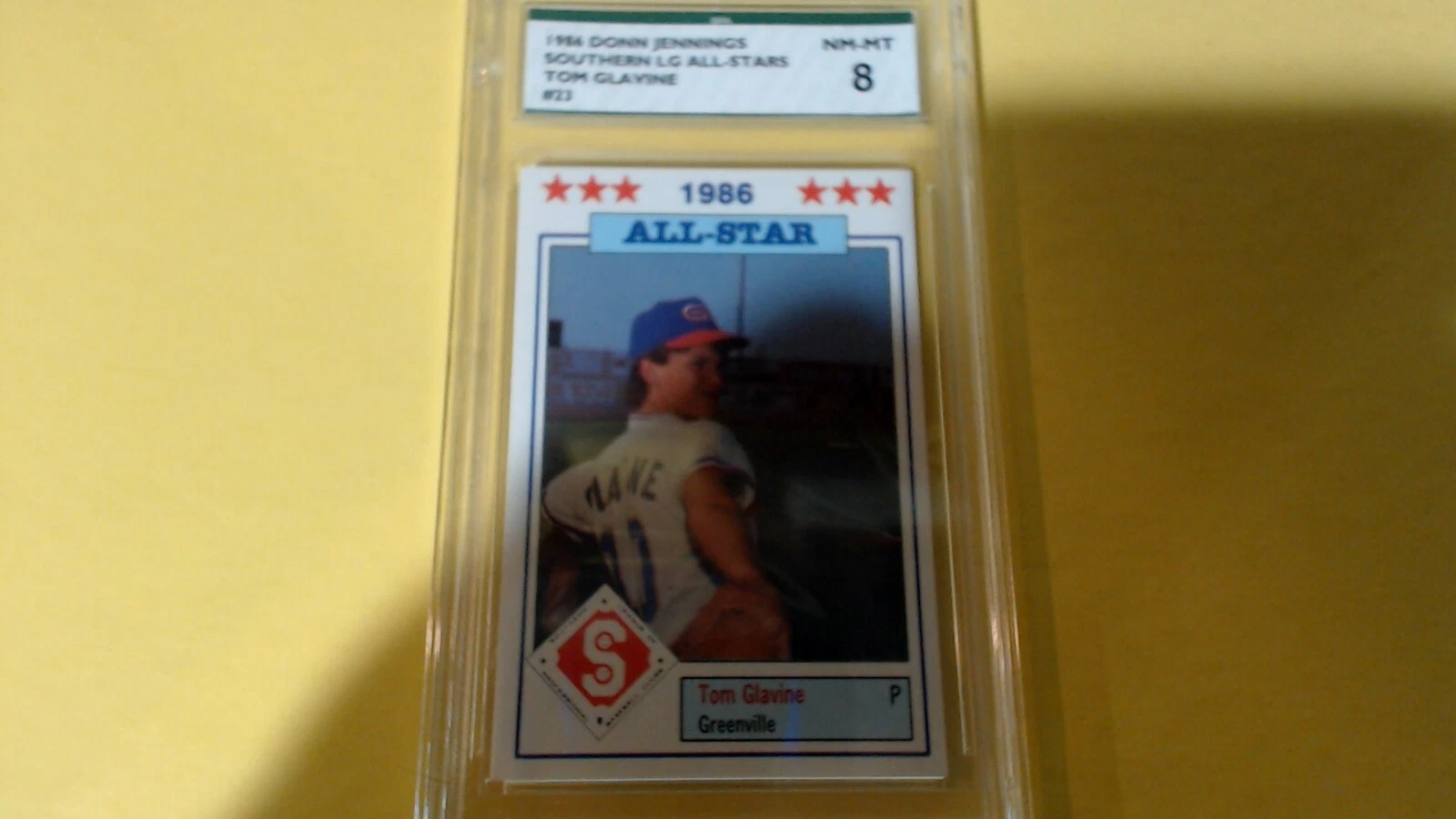 1986 TOM GLAVINE   Donn Jennings Southern League All-Stars SPA 8