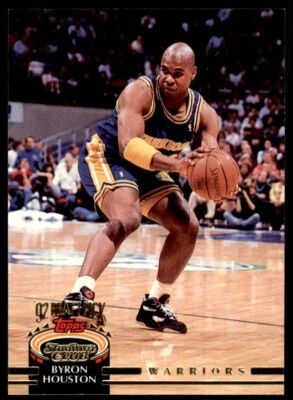 1992-93 Stadium Club Byron Houston Golden State Warriors #350 - Image 1 of 2