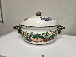 Olla de 2 cuartos de galón vitrocerámica ilimitada de mesa de colección con tapa Kensington Garden 8,5" - Imagen 1 de 5