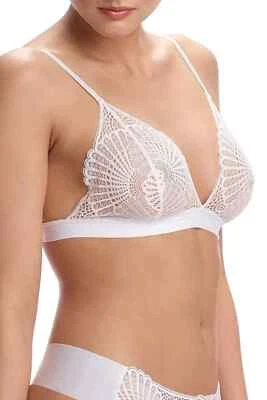 NWT! Commando Women's Sz M Butter + Lace Unlined Wire Free Bralette Bra GEO500 - Image 1 of 4