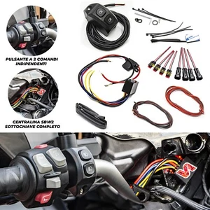 Pulsador estilo Bmw Focos Moto + Smart Relay BMW R 1200 GS R 1250 GS F 850 GS - Picture 1 of 17