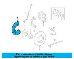 Mercedes-Benz M-Class W164 Front Brake Dust Shield A1644210320 - Picture 1 of 5