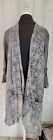Victorian Trading Co Linen & Lace Wrap Kimono Jacket Gray 44b