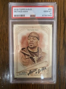 2018 Topps Allen & Ginter #82 Method Man PSA 10 NYC Rapper QTY - Picture 1 of 2