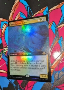 MTG *FOIL EXTENDED ART* The Lost Caverns Of Ixalan Rare DEEPFATHOM ECHO NM - Imagen 1 de 1
