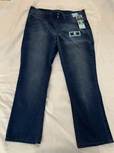 Women’s Riders By Lee Waist Smoother Mid Rise Straight Leg Jeans Size 18P Blue - Picture 1 of 8