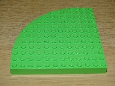 LEGO Grundplatte Platte 12x12 Viertelkreis hell grün - Bild 1 von 2