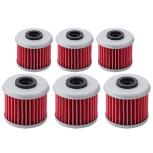 HF116 Oil filter 6 Pack Fit Honda CRF150R CRF250R CRF450R CRF250X CRF450X - Picture 1 of 5