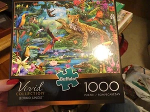Buffalo Games Jigsaw Puzzle 1000 Piece Leopard Jungle Vivid Collection NEW - Picture 1 of 1