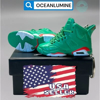 Melhor Qualidade Jordan 3D Mini Tênis Chaveiro, Caixa de Sapatos, Opção de Caixa de Exibição - Imagem 1 de 4