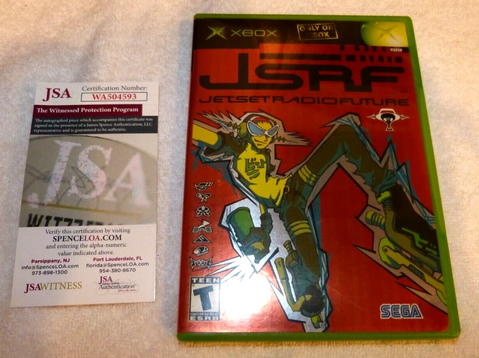 JSRF: Jet Set Radio Future XBOX  signed by Charles Martinet JSA complete - Image 1 of 4
