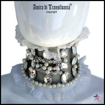 choker woman jewelry fashion jewels brand necklace handmade collier embroidered - Image 1 of 4