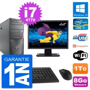 PC tour Fujitsu W530 Bildschirm 22 " Intel i7-4770 RAM 8Go Scheibe 1To Windows - Bild 1 von 8