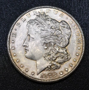 1878 S US Morgan Silver Dollar $1 - Picture 1 of 2