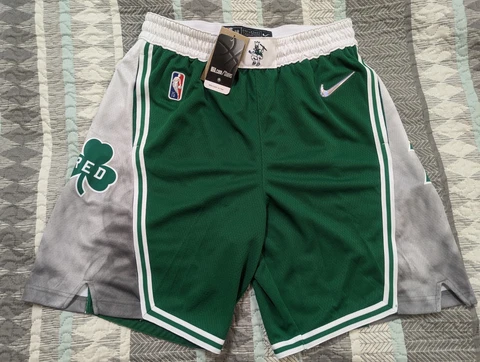 Nike Mens 2021/22 75th Anniversary Boston Celtics Nike City Edition Shorts Large Cover