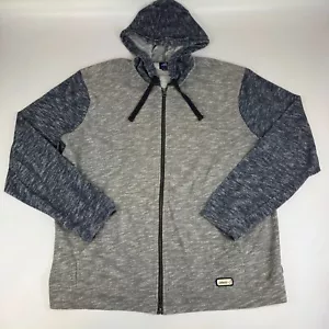 Johnnie O Mens Size XL Theo Pacific Full Zip Hoodie Sweatshirt Gray - Picture 1 of 8