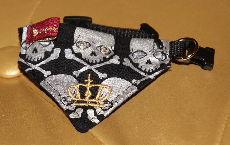 7307_Angeldog_Hundekleidung_Hundehalstuch_Hundehalsband mit Tuch_chihuahua_XXS - Bild 1 von 1