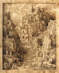 Eclectic 8x10 Line Art Prints Manuscript-Inspired Diverse Themes  72833486 - Picture 1 of 1