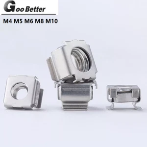 Cage Nuts Floating Nuts Cabinet Nut 304 Stainless Steel M4 M5 M6 M8 M10 Cage Nut - Picture 1 of 4