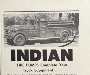 Indian Fire Pumps D. B. Smith & Co Utica NY Old Truck Vintage Print Ad 1957 - Picture 1 of 5
