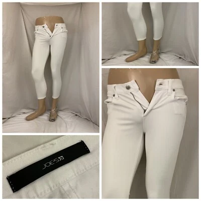 Joes Jeans 27 White Slim Fit Skinny Capri Flat Cotton Blend YGI X1-184 - Image 1 of 4
