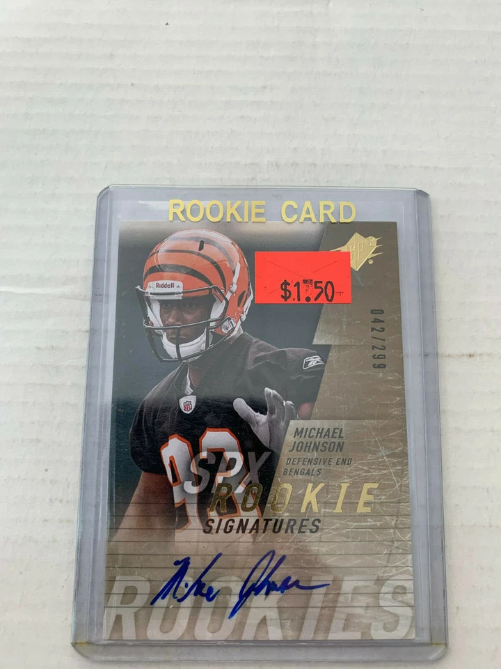 Michael Johnson 2009 SPX Rookie Auto Card #133 Serial #042/299 - Image 1 of 1