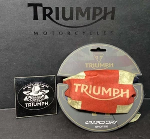 MTUS25413 GENUINE TRIUMPH UNION JACK RAPID DRY BIKER GIFT NECK TUBE SCARF SNOOD - Picture 1 of 2