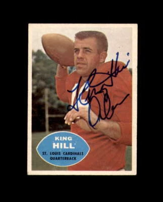 King Hill Signed Original 1960 Topps St. Louis Cardinals Autographed - Image 1 of 2