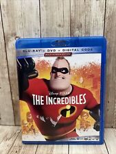 The Incredibles (Blu Ray & Dvd 3 Disc Set)Film Animated Disney Pixar(no Digital)