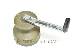VINTAGE: BARLOW AUSTRALIA #27 TWO SPEED WINCH & ARCO HANDLE - SAILING BOAT YACHT - Picture 1 of 9
