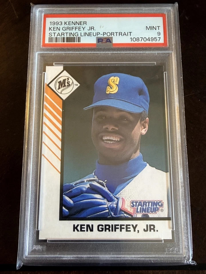 1993 Kenner Starting Lineup Ken Griffey Jr Portrait PSA 9 - Image 1 of 2