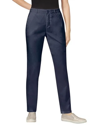 Damen Hose Chino Sommer Stretch Gerade Regular Marine Gr. 195 (38) Neu - Bild 1 von 3