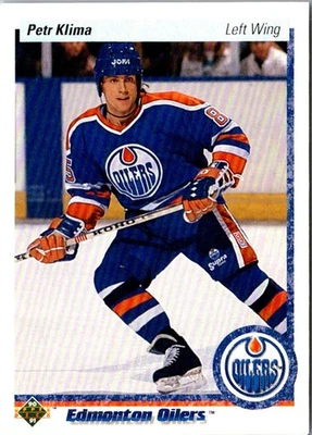 1990 Upper Deck Petr Klima #282 Edmonton Oilers Hockey Card - Image 1 of 2