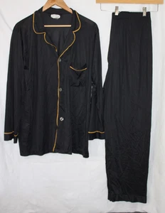 Vintage HUGHES & HATCHER 100% Nylon Pyjama Hose Set Größe L - Bild 1 von 4