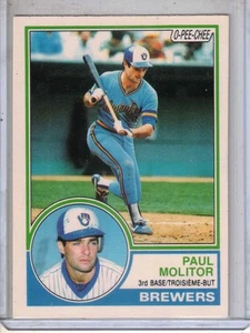 1983 OPC O-Pee-Chee baseball Paul Molitor original card #371 NM+++ BREWERS JAYS - Picture 1 of 2
