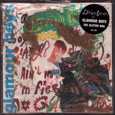 Living Colour Glamour Boys 7" vinyl UK Epic 1988 limited edition glitter bag - Image 1 of 3