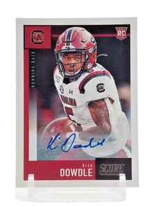 2020 Panini Score #391 Rico Dowdle RC – Rookie Autograph Card - Bild 1 von 3