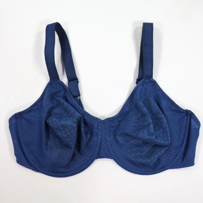 Sujetador Wacoal Talla 40DD Efectos Visuales Con Aros Sin Forro Encaje Azul 857210 Foto 1 de 4
