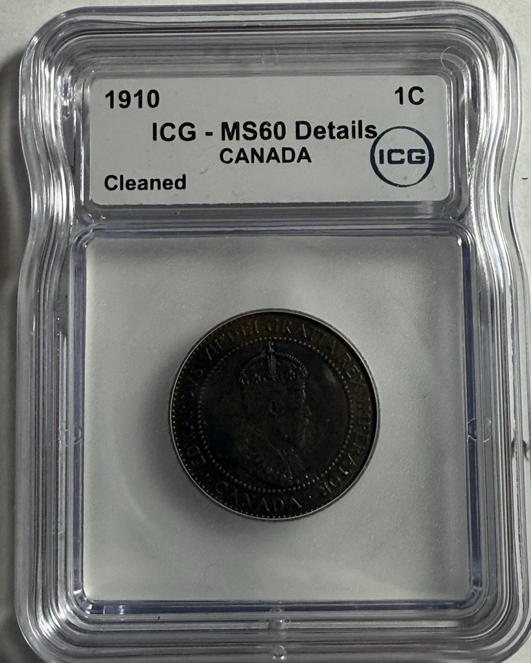 1910 Canada One Cent Coin - ICG MS60 Details - Image 1 of 4