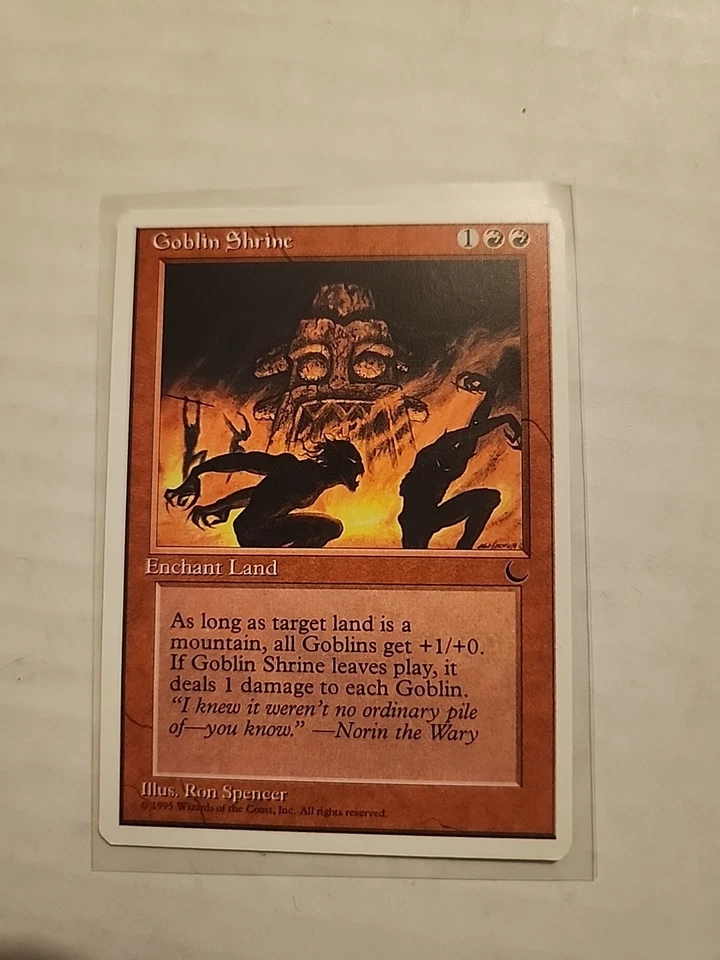 Goblin Shrine - Chronicles - MTG Magic - Common - Red Enchant Land - Image 1 of 1