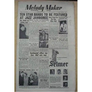 VARIOUS JAZZ 1951 MELODY MAKER MAGAZINE AUGUST 18 1951 LOTS OF JAZZ AND BIG BAND - Picture 1 of 1