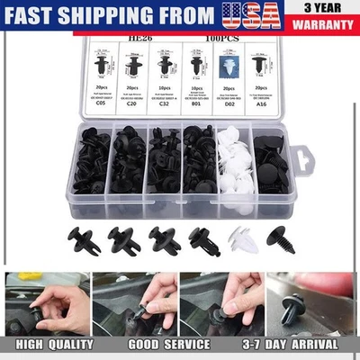 100x Para Toyota Sujetador de fijación Parachoques Guardabarros Forro Tipo Empuje Clips de retención Foto 1 de 4