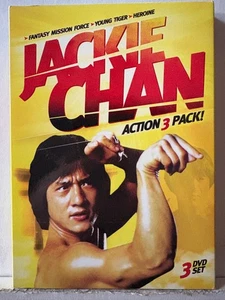 Jackie Chan Action 3 Pack 3 Disc DVD 1983 New & Sealed - Picture 1 of 5