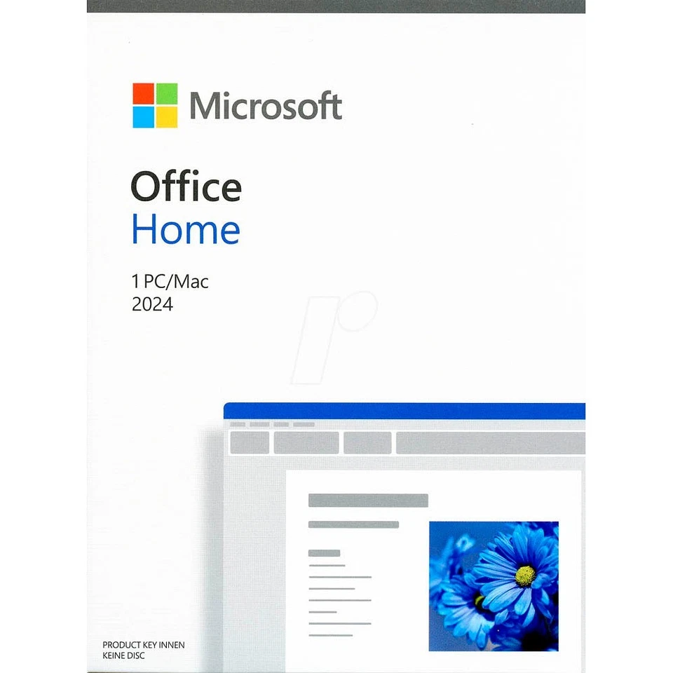 Microsoft Office Home 2024 Office-Paket Vollversion (PKC) - Bild 1 von 1