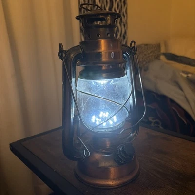 Cobre y Latón 14" Barco Linterna Náutica Marítimo Barco Luz Marina Anclaje Lámpara Foto 1 de 3